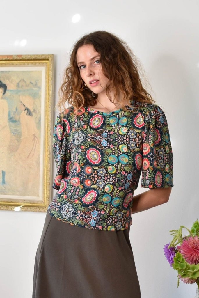 Birds of North America Peahen Top (Maud) - Victoire BoutiqueBirds of North AmericaTops Ottawa Boutique Shopping Clothing