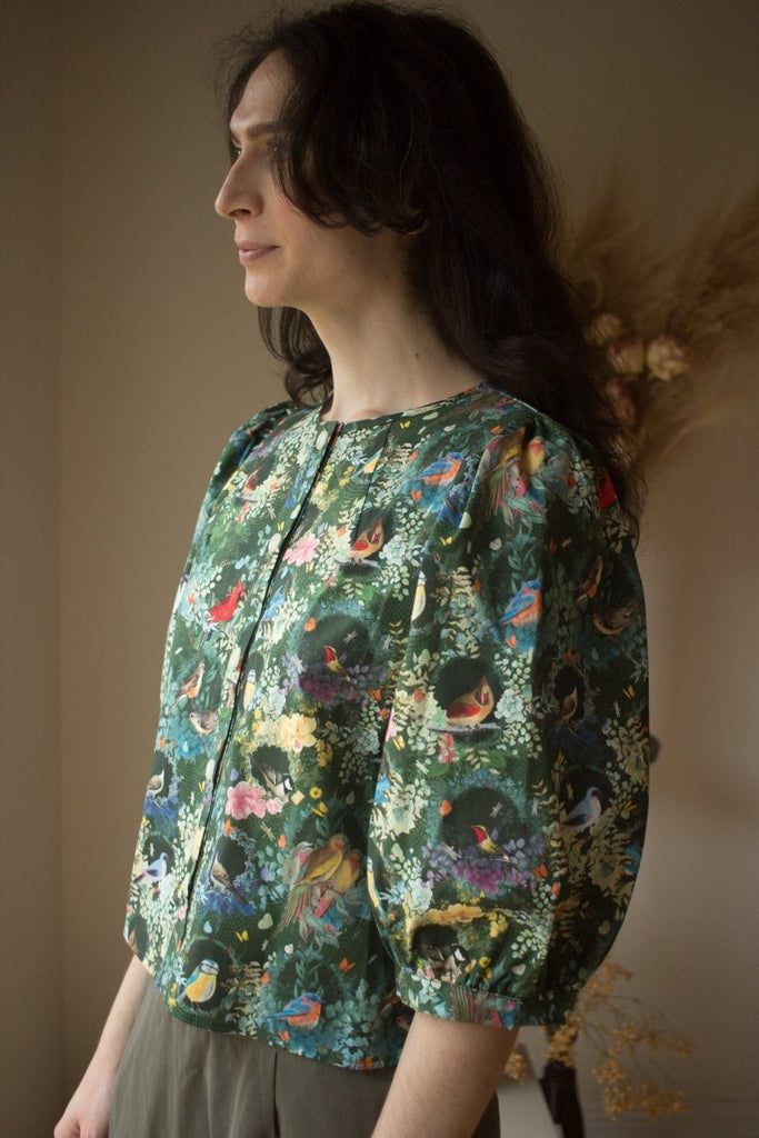 Birds of North America Serin Blouse (Aviary) - Victoire BoutiqueBirds of North AmericaTops Ottawa Boutique Shopping Clothing