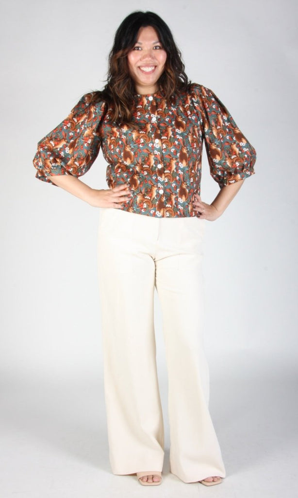 Birds of North America Serin Blouse (Hare Berry) - Victoire BoutiqueBirds of North AmericaTops Ottawa Boutique Shopping Clothing