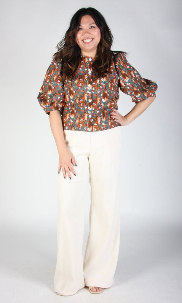 Birds of North America Serin Blouse (Hare Berry) - Victoire BoutiqueBirds of North AmericaTops Ottawa Boutique Shopping Clothing