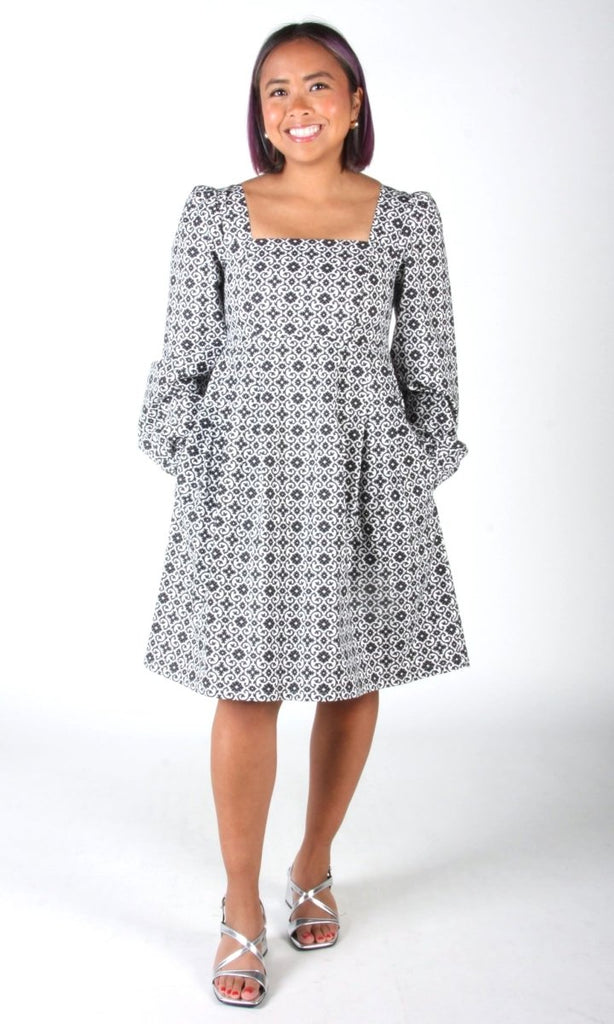 Birds of North America Tailorbird Dress (Quatrefoil) - Victoire BoutiqueBirds of North AmericaDresses Ottawa Boutique Shopping Clothing