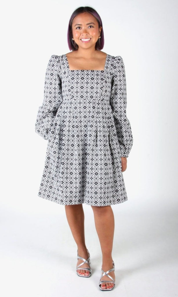 Birds of North America Tailorbird Dress (Quatrefoil) - Victoire BoutiqueBirds of North AmericaDresses Ottawa Boutique Shopping Clothing