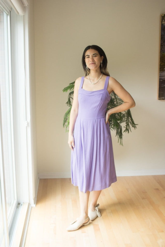 Birds of North America Thornbill Dress (Lilac) - Victoire BoutiqueBirds of North AmericaDresses Ottawa Boutique Shopping Clothing