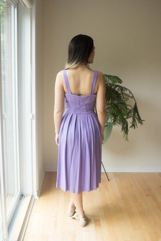 Birds of North America Thornbill Dress (Lilac) - Victoire BoutiqueBirds of North AmericaDresses Ottawa Boutique Shopping Clothing