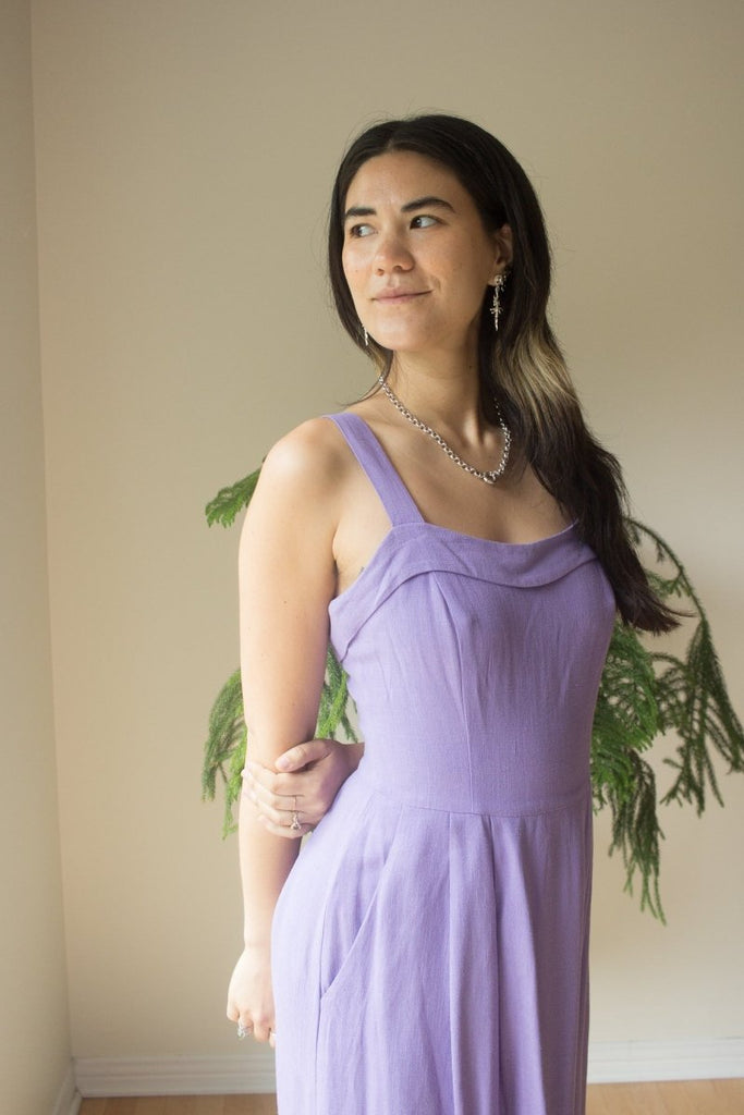 Birds of North America Thornbill Dress (Lilac) - Victoire BoutiqueBirds of North AmericaDresses Ottawa Boutique Shopping Clothing