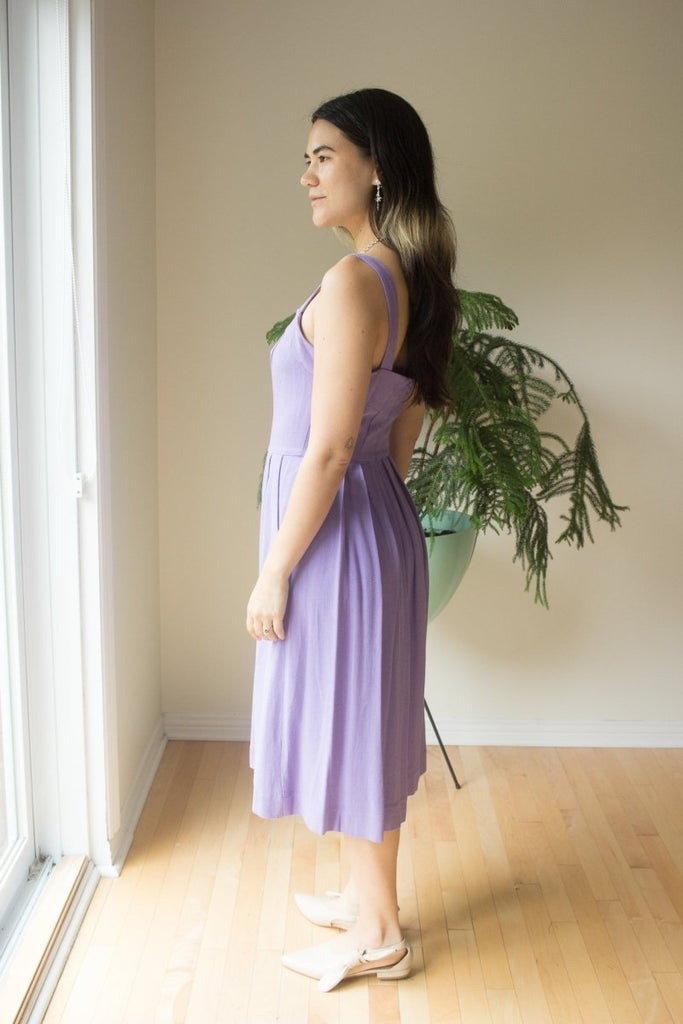 Birds of North America Thornbill Dress (Lilac) - Victoire BoutiqueBirds of North AmericaDresses Ottawa Boutique Shopping Clothing