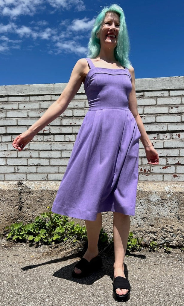 Birds of North America Thornbill Dress (Lilac) - Victoire BoutiqueBirds of North AmericaDresses Ottawa Boutique Shopping Clothing