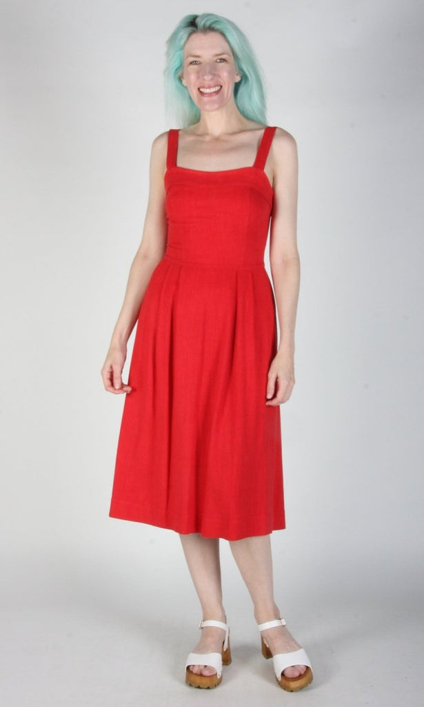 Birds of North America Thornbill Dress (Red) - Victoire BoutiqueBirds of North AmericaDresses Ottawa Boutique Shopping Clothing