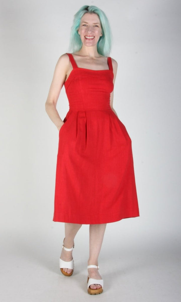 Birds of North America Thornbill Dress (Red) - Victoire BoutiqueBirds of North AmericaDresses Ottawa Boutique Shopping Clothing