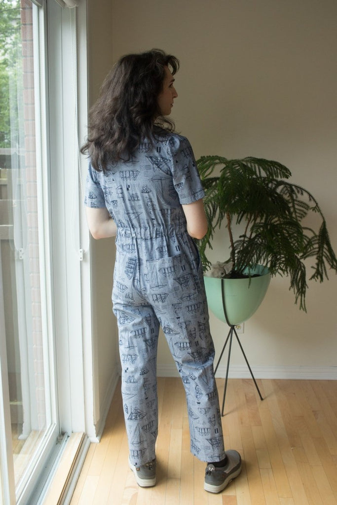 Birds of North America Twillick Jumpsuit (Nautical Chambray) - Victoire BoutiqueBirds of North AmericaJumpsuits Ottawa Boutique Shopping Clothing