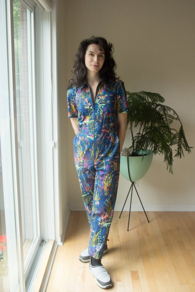 Birds of North America Twillick Jumpsuit (Undersea Gardens) - Victoire BoutiqueBirds of North AmericaJumpsuits Ottawa Boutique Shopping Clothing