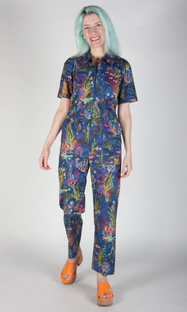 Birds of North America Twillick Jumpsuit (Undersea Gardens) - Victoire BoutiqueBirds of North AmericaJumpsuits Ottawa Boutique Shopping Clothing