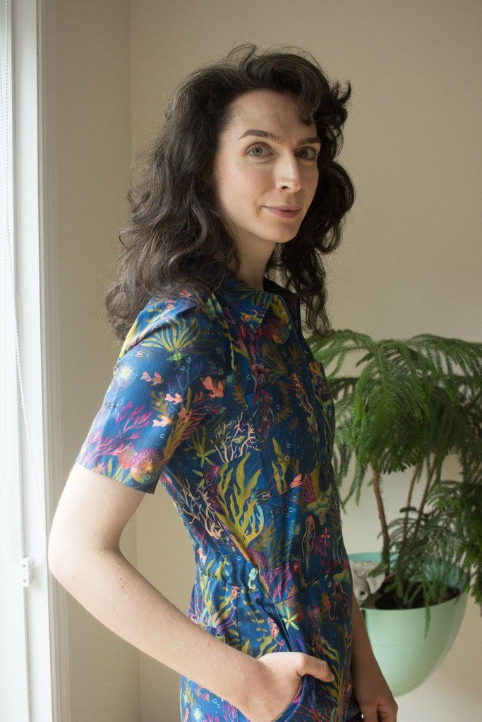 Birds of North America Twillick Jumpsuit (Undersea Gardens) - Victoire BoutiqueBirds of North AmericaJumpsuits Ottawa Boutique Shopping Clothing