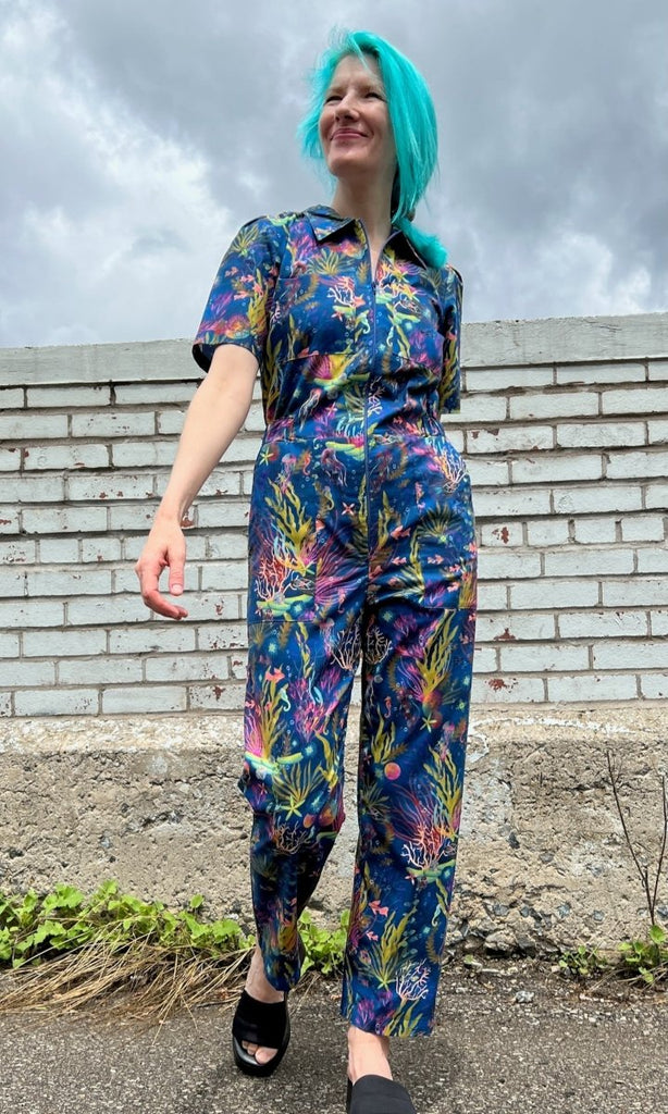 Birds of North America Twillick Jumpsuit (Undersea Gardens) - Victoire BoutiqueBirds of North AmericaJumpsuits Ottawa Boutique Shopping Clothing