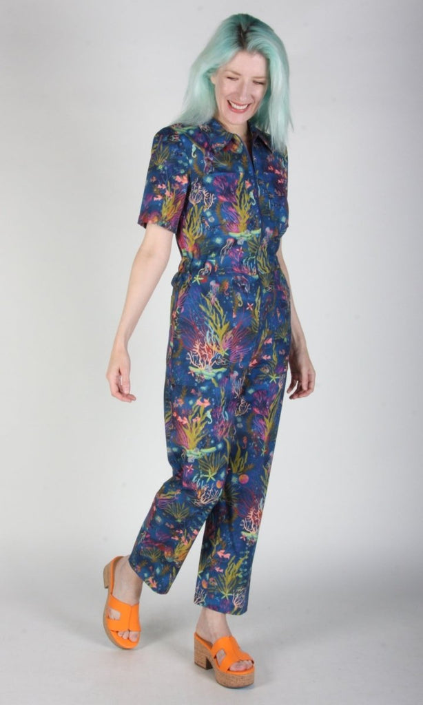 Birds of North America Twillick Jumpsuit (Undersea Gardens) - Victoire BoutiqueBirds of North AmericaJumpsuits Ottawa Boutique Shopping Clothing