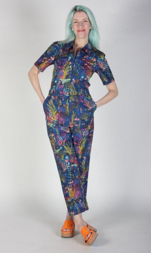 Birds of North America Twillick Jumpsuit (Undersea Gardens) - Victoire BoutiqueBirds of North AmericaJumpsuits Ottawa Boutique Shopping Clothing