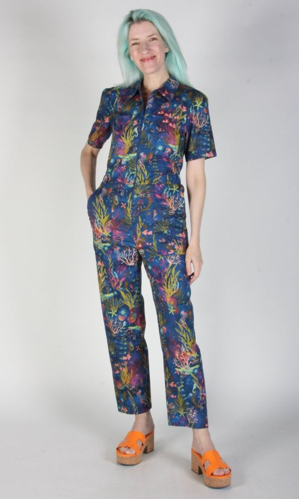 Birds of North America Twillick Jumpsuit (Undersea Gardens) - Victoire BoutiqueBirds of North AmericaJumpsuits Ottawa Boutique Shopping Clothing