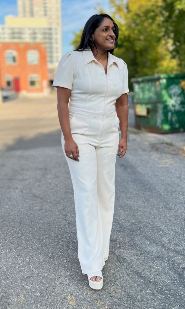 Birds of North America Tyrannulet Jumpsuit (Ecru) - Victoire BoutiqueBirds of North AmericaJumpsuits Ottawa Boutique Shopping Clothing