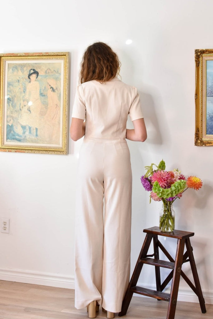 Birds of North America Tyrannulet Jumpsuit (Ecru) - Victoire BoutiqueBirds of North AmericaJumpsuits Ottawa Boutique Shopping Clothing