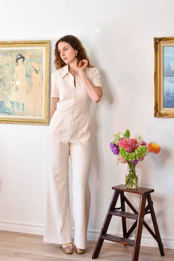 Birds of North America Tyrannulet Jumpsuit (Ecru) - Victoire BoutiqueBirds of North AmericaJumpsuits Ottawa Boutique Shopping Clothing