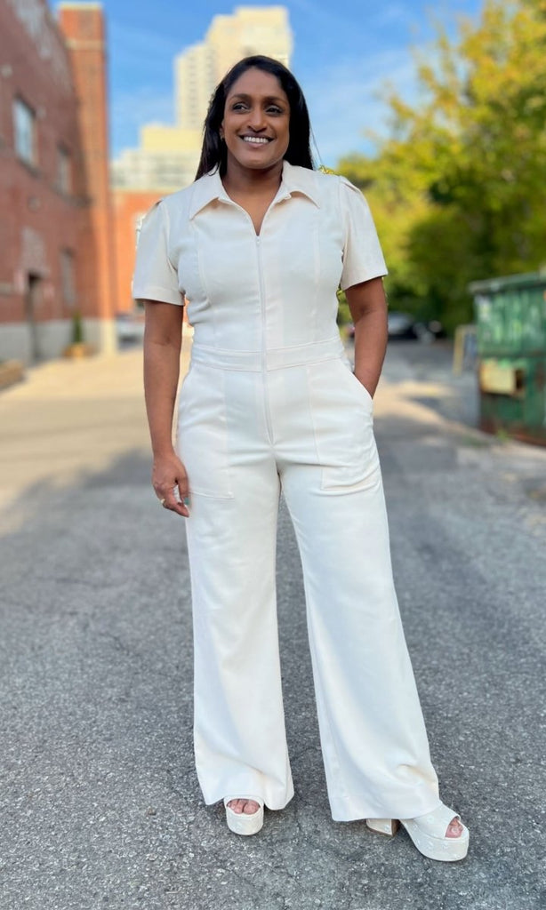 Birds of North America Tyrannulet Jumpsuit (Ecru) - Victoire BoutiqueBirds of North AmericaJumpsuits Ottawa Boutique Shopping Clothing