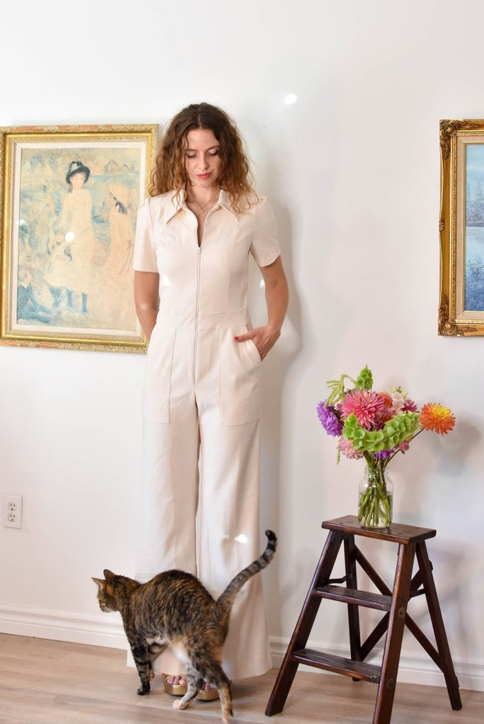 Birds of North America Tyrannulet Jumpsuit (Ecru) - Victoire BoutiqueBirds of North AmericaJumpsuits Ottawa Boutique Shopping Clothing