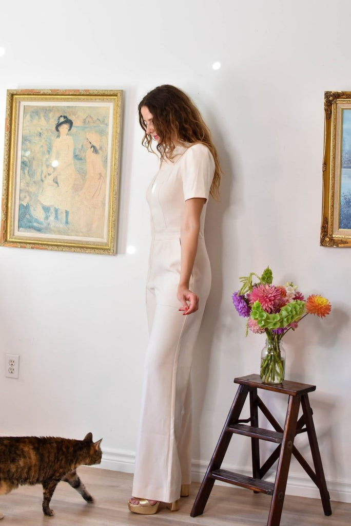 Birds of North America Tyrannulet Jumpsuit (Ecru) - Victoire BoutiqueBirds of North AmericaJumpsuits Ottawa Boutique Shopping Clothing