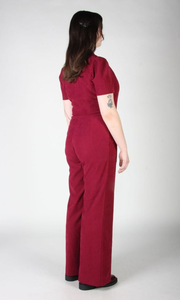 Birds of North America Tyrannulet Jumpsuit (Mulberry) - Victoire BoutiqueBirds of North AmericaJumpsuits Ottawa Boutique Shopping Clothing