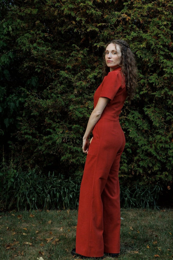 Birds of North America Tyrannulet Jumpsuit (Red Clay) - Victoire BoutiqueBirds of North AmericaJumpsuits Ottawa Boutique Shopping Clothing