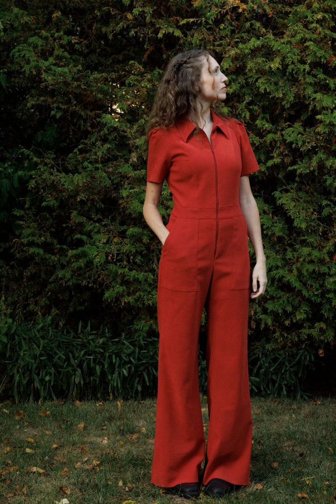 Birds of North America Tyrannulet Jumpsuit (Red Clay) - Victoire BoutiqueBirds of North AmericaJumpsuits Ottawa Boutique Shopping Clothing