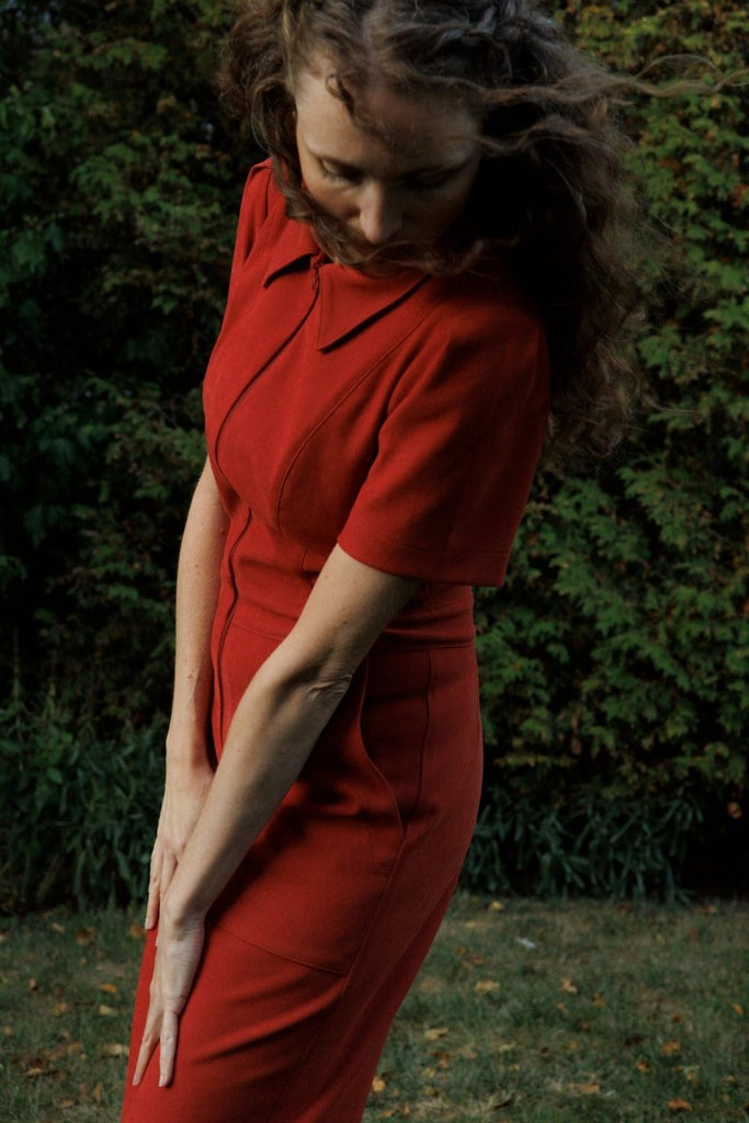 Birds of North America Tyrannulet Jumpsuit (Red Clay) - Victoire BoutiqueBirds of North AmericaJumpsuits Ottawa Boutique Shopping Clothing