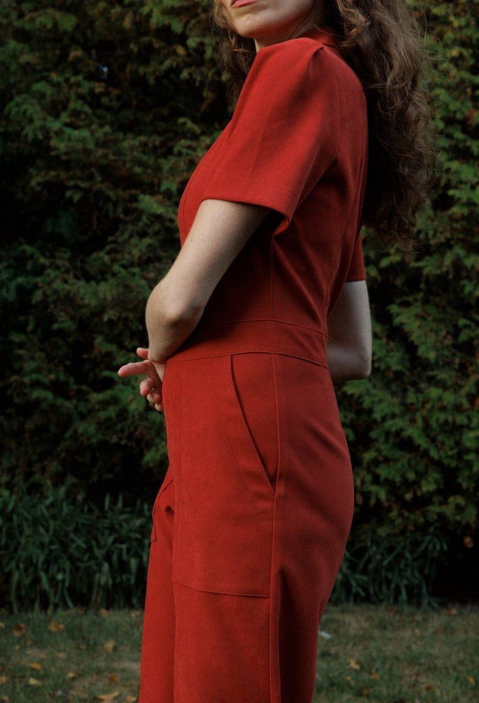 Birds of North America Tyrannulet Jumpsuit (Red Clay) - Victoire BoutiqueBirds of North AmericaJumpsuits Ottawa Boutique Shopping Clothing