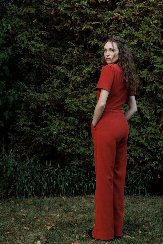 Birds of North America Tyrannulet Jumpsuit (Red Clay) - Victoire BoutiqueBirds of North AmericaJumpsuits Ottawa Boutique Shopping Clothing