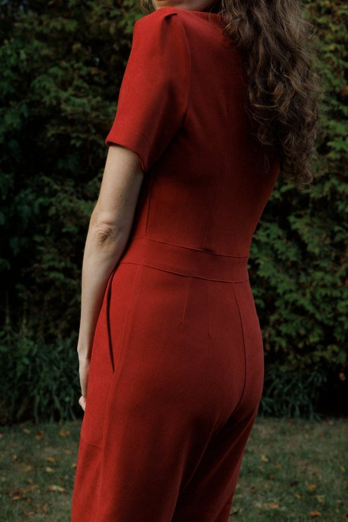 Birds of North America Tyrannulet Jumpsuit (Red Clay) - Victoire BoutiqueBirds of North AmericaJumpsuits Ottawa Boutique Shopping Clothing