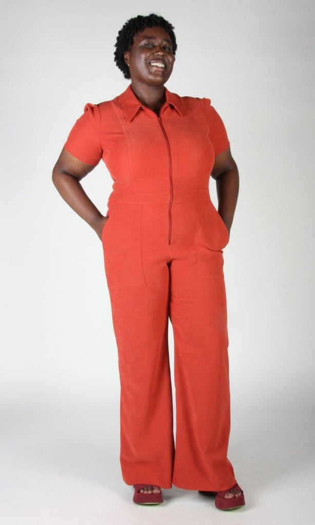 Birds of North America Tyrannulet Jumpsuit (Red Clay) - Victoire BoutiqueBirds of North AmericaJumpsuits Ottawa Boutique Shopping Clothing