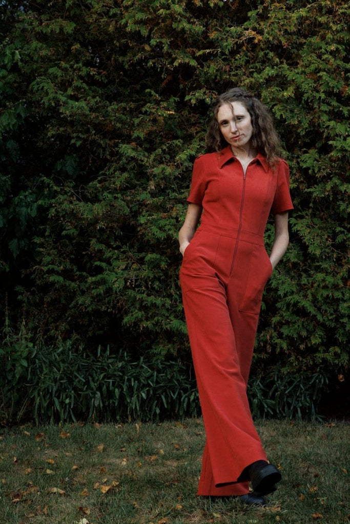 Birds of North America Tyrannulet Jumpsuit (Red Clay) - Victoire BoutiqueBirds of North AmericaJumpsuits Ottawa Boutique Shopping Clothing