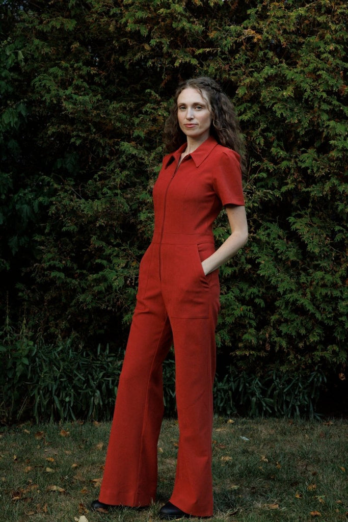Birds of North America Tyrannulet Jumpsuit (Red Clay) - Victoire BoutiqueBirds of North AmericaJumpsuits Ottawa Boutique Shopping Clothing