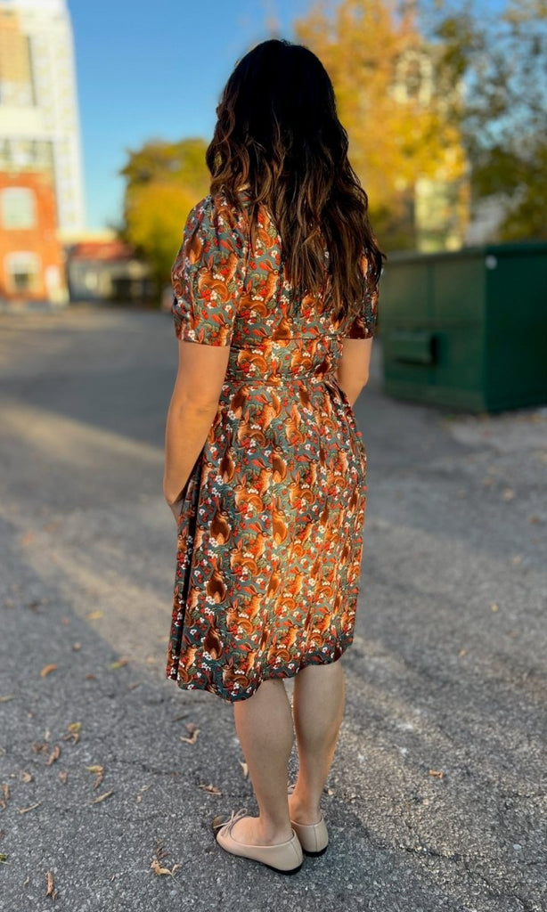 Birds of North America Winter Chippy Dress (Hare Berry) - Victoire BoutiqueBirds of North AmericaDresses Ottawa Boutique Shopping Clothing