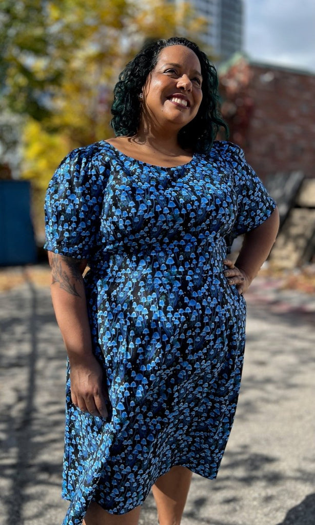 Birds of North America Winter Chippy Dress (Shroominescence) - Victoire BoutiqueBirds of North AmericaDresses Ottawa Boutique Shopping Clothing