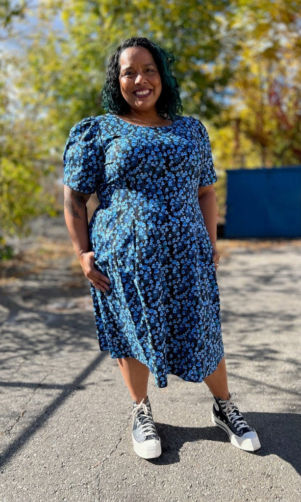 Birds of North America Winter Chippy Dress (Shroominescence) - Victoire BoutiqueBirds of North AmericaDresses Ottawa Boutique Shopping Clothing