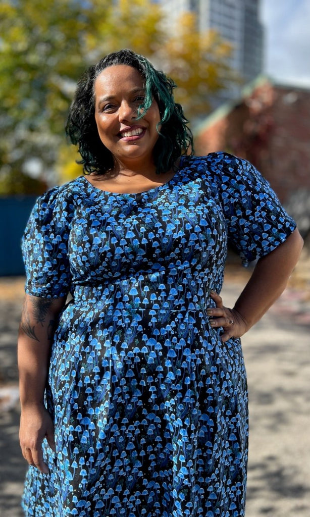 Birds of North America Winter Chippy Dress (Shroominescence) - Victoire BoutiqueBirds of North AmericaDresses Ottawa Boutique Shopping Clothing