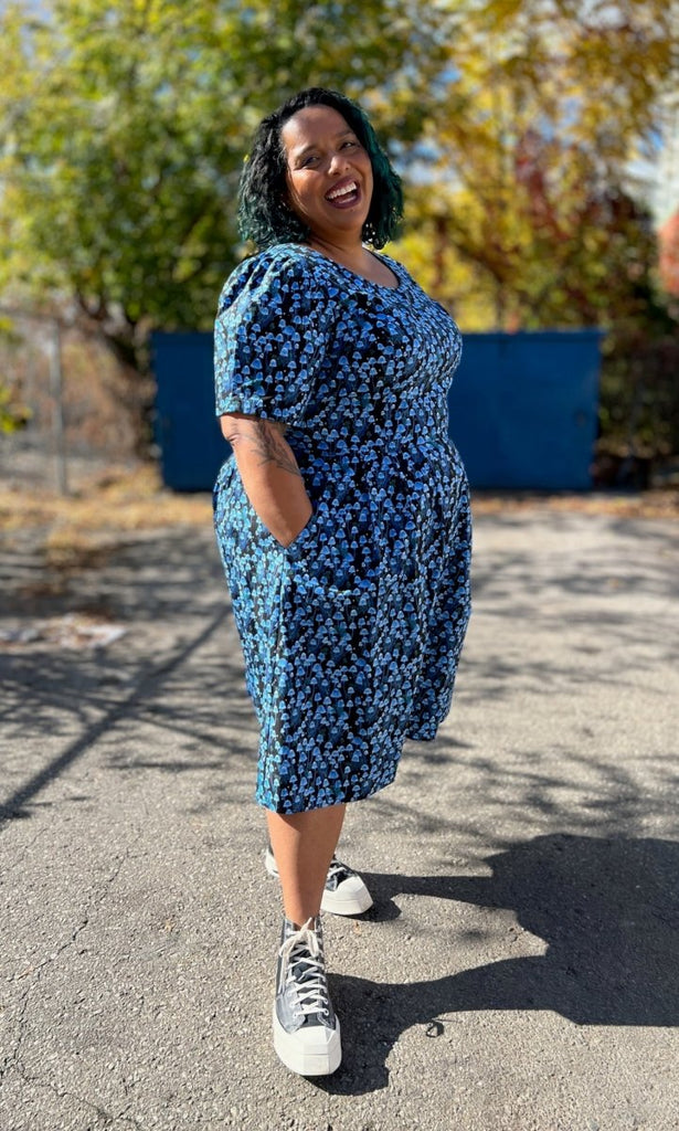 Birds of North America Winter Chippy Dress (Shroominescence) - Victoire BoutiqueBirds of North AmericaDresses Ottawa Boutique Shopping Clothing