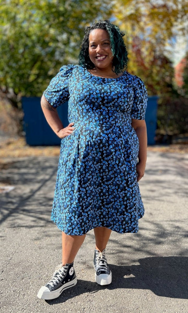 Birds of North America Winter Chippy Dress (Shroominescence) - Victoire BoutiqueBirds of North AmericaDresses Ottawa Boutique Shopping Clothing