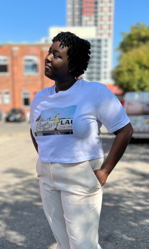 Birds of North America X Neil MacCormick 'Sparkle Bright Laundrette' Tee - Victoire BoutiqueBirds of North AmericaTops Ottawa Boutique Shopping Clothing