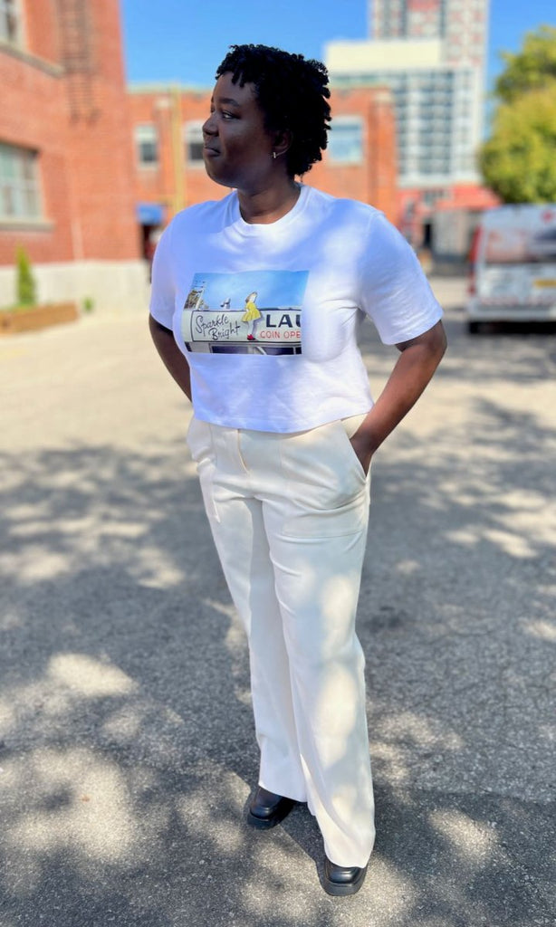 Birds of North America X Neil MacCormick 'Sparkle Bright Laundrette' Tee - Victoire BoutiqueBirds of North AmericaTops Ottawa Boutique Shopping Clothing