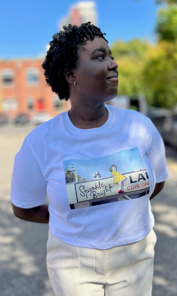 Birds of North America X Neil MacCormick 'Sparkle Bright Laundrette' Tee - Victoire BoutiqueBirds of North AmericaTops Ottawa Boutique Shopping Clothing