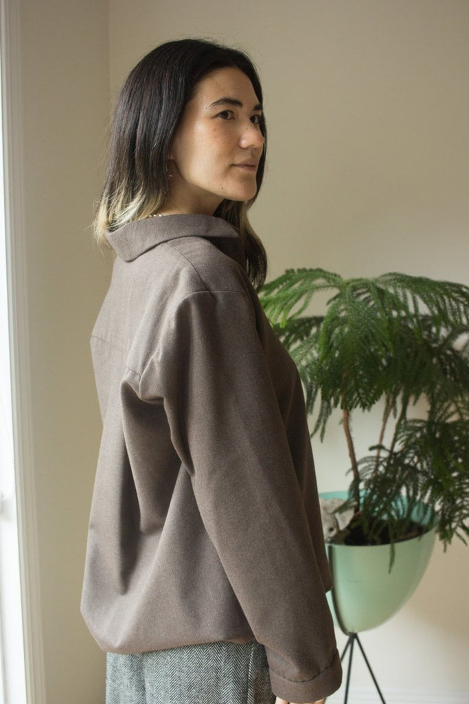 Bodybag Douglas Shirt (Brown or Charcoal) - Victoire BoutiqueBodybagTops Ottawa Boutique Shopping Clothing