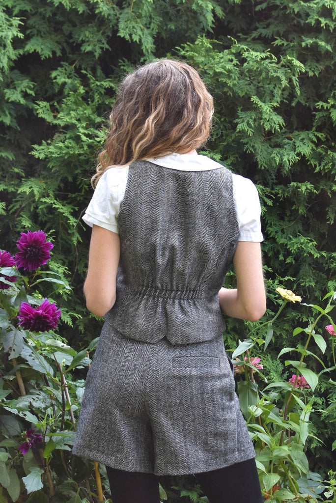 Bodybag Eastmain Waistcoat Vest (Herringbone) - Victoire BoutiqueBodybagTops Ottawa Boutique Shopping Clothing