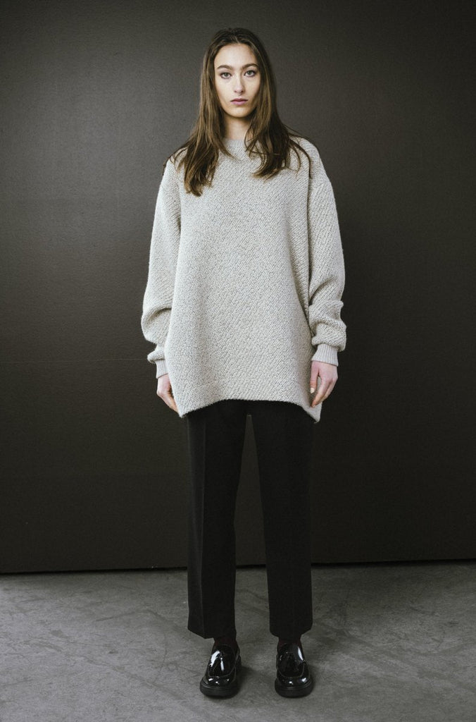 Bodybag Highland Crewneck - Sand or Black (In - Store) - Victoire BoutiqueBodybagknits Ottawa Boutique Shopping Clothing