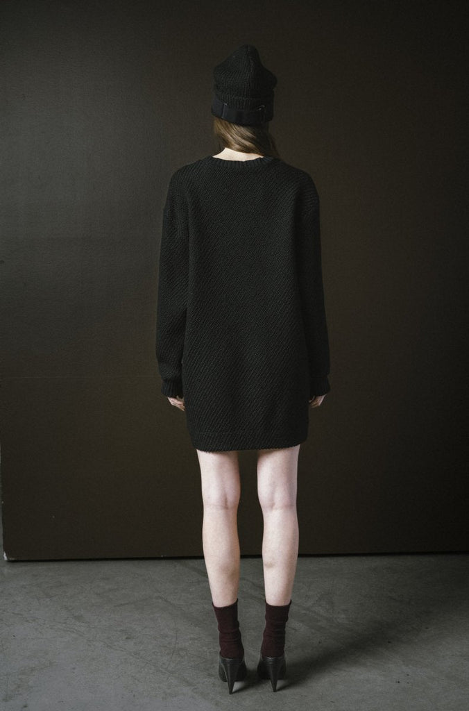 Bodybag Highland Crewneck - Sand or Black (In - Store) - Victoire BoutiqueBodybagknits Ottawa Boutique Shopping Clothing
